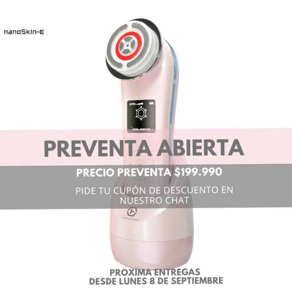NanoSkin-E Galvánica y Radiofrecuencia para arrugas profundas y flacidez